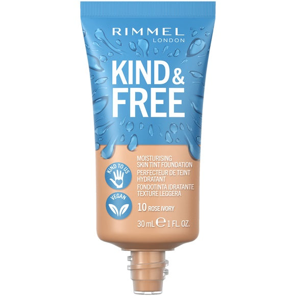 Rimmel Kind & Free wegański podkład nawilżający 010 Rose Ivory 30ml