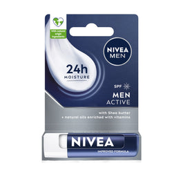 Nivea Men Active pielęgnująca pomadka do ust SPF15 4.8g