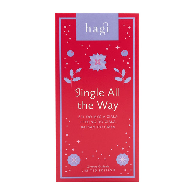 Hagi Jingle All The Way zestaw żel do mycia ciała 150ml + balsam do ciała 75ml + peeling do ciała 200ml