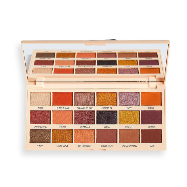 Makeup Revolution I Heart Revolution Chocolate Eyeshadow Palette paleta cieni do powiek Caramel Nudes 18g