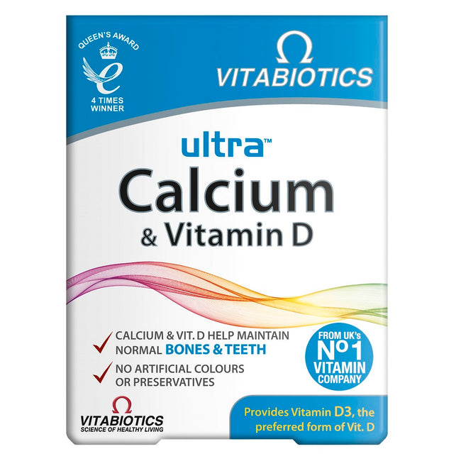 Vitabiotics Ultra Calcium & Vitamin D suplement diety 30 tabletek