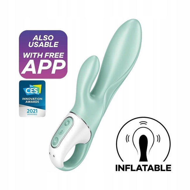 Satisfyer Air Pump Bunny 5+ wibrator z pompką Mint