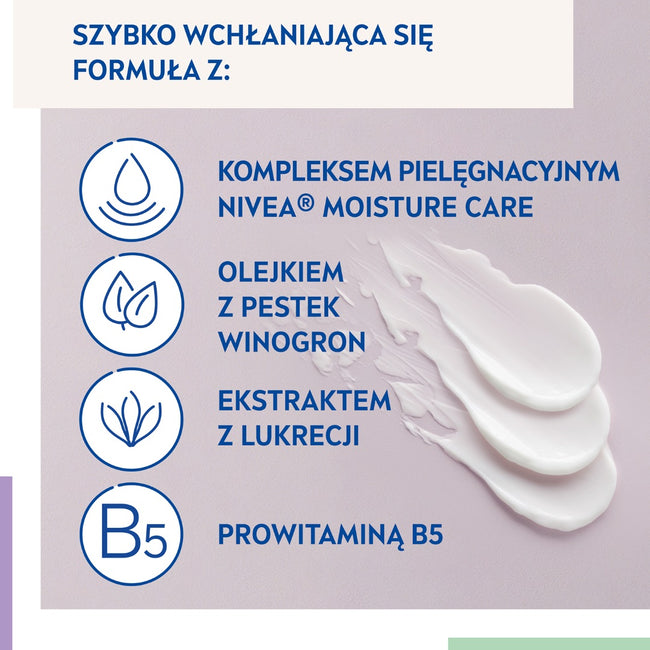 Nivea 24H Nawilżenia kojąco-regenerujący krem na noc 50ml