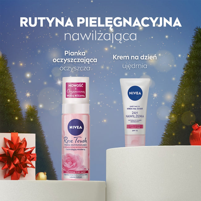 Nivea Pink Chic zestaw pianka oczyszczająca 150ml + odżywczy krem na dzień 50ml