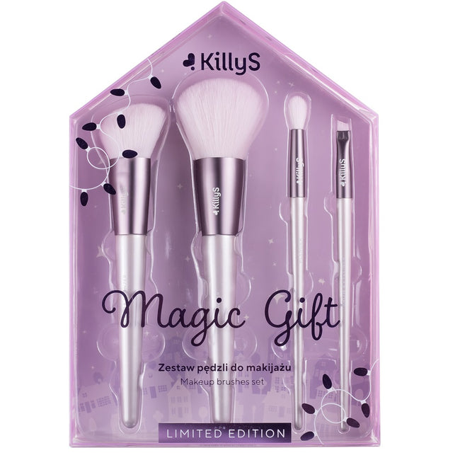 KillyS Magic Gift zestaw pędzli do makijażu 4szt.