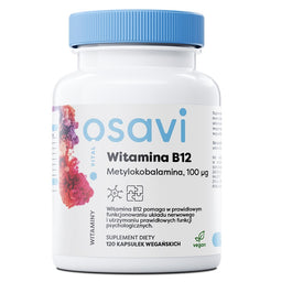 Osavi Witamina B12 100mcg suplement diety 120 kapsułek