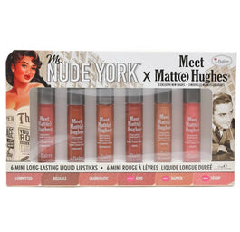 The Balm Ms. Nude York x Meet Matt(e) Hughes zestaw mini pomadek w płynie 6x1.2ml