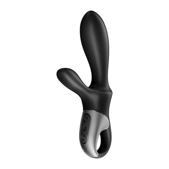 Satisfyer Heat Climax+ analny wibrator ze stymulacją Black