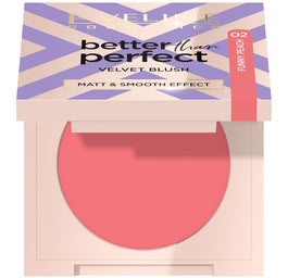 Eveline Cosmetics Better Than Perfect Velvet Blush róż prasowany 02 Funny Peach 2.3g