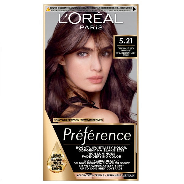 L'Oreal Paris Preference farba do włosów 5.21 Light Brown