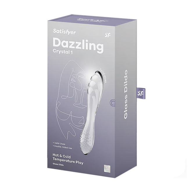 Satisfyer Dazzling Crystal 1 dildo szklane Transparent