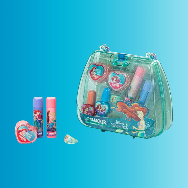 Lip Smacker Disney Princess Ariel Tote Bag zestaw kosmetyków do makijażu dla dzieci w mini torebce