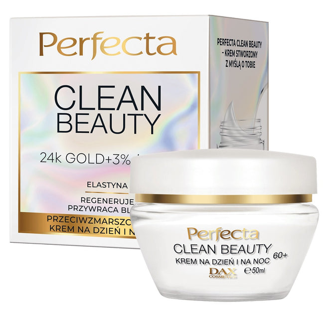 Perfecta Clean Beauty przeciwzmarszczkowy krem na dzień i na noc 60+ 50ml