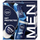 Nivea Men Get Protected zestaw żel pod prysznic 3w1 250ml + antyperspirant roll-on 50ml + krem uniwersalny 75ml