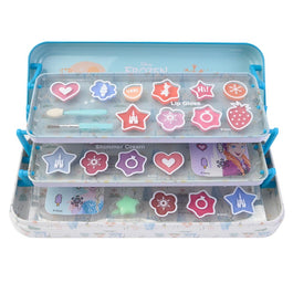 Lip Smacker Disney Frozen Makeup Case Triple Layer Beauty Tin zestaw kosmetyków do makijażu dla dzieci