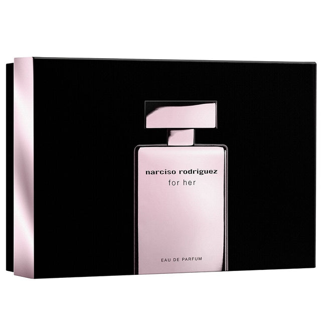 Narciso Rodriguez For Her zestaw woda perfumowana spray 50ml + balsam do ciała 50ml + żel pod prysznic 50ml