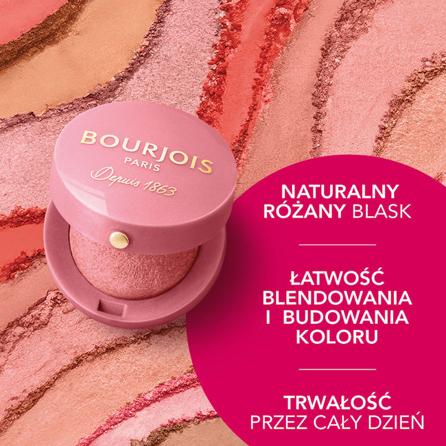 Bourjois Little Round Pot Blush róż do policzków 15 Rose Eclat 2.5g