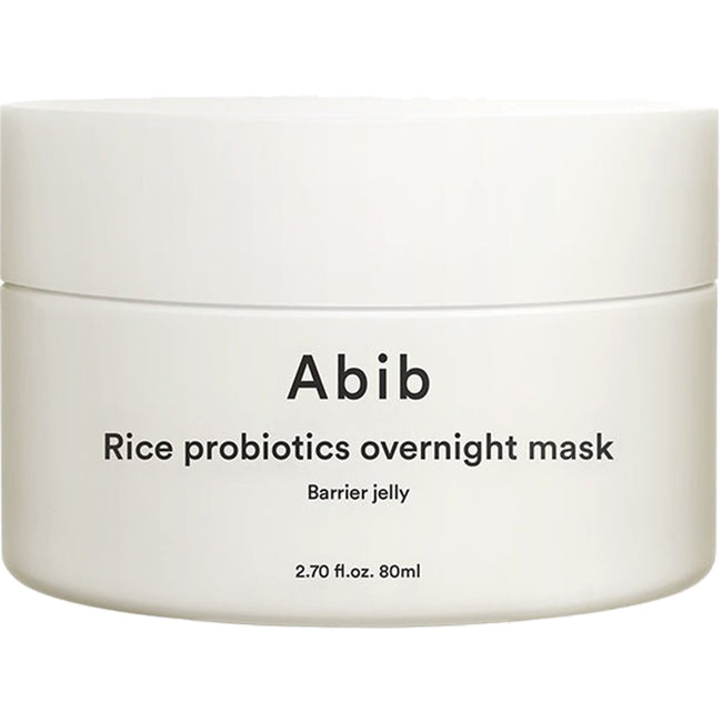 Abib Rice Probiotics Overnight Mask Barrier Jelly wzmacniająca maska do twarzy na noc 80ml