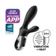 Satisfyer Heat Climax+ analny wibrator ze stymulacją Black