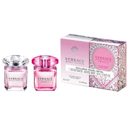 Versace Exclusive Travel Retail zestaw Bright Crystal woda toaletowa spray 30ml + Bright Crystal Absolu woda perfumowana spray 30ml