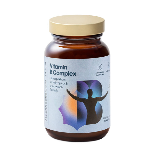 HealthLabs Vitamin B Complex suplement diety dla mężczyzn 60 kapsułek