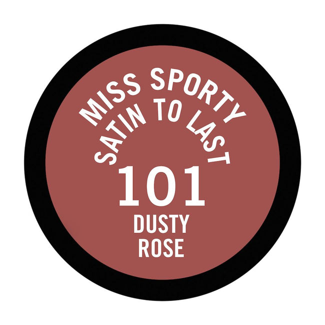 Miss Sporty Color to Last Satin satynowa pomadka do ust 101 Dusty Rose 4g