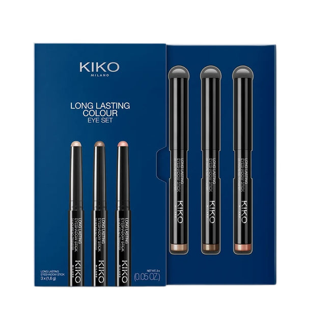 KIKO Milano Long Lasting Colour Eye Set zestaw cieni do powiek w sztyfcie 3x1.6g