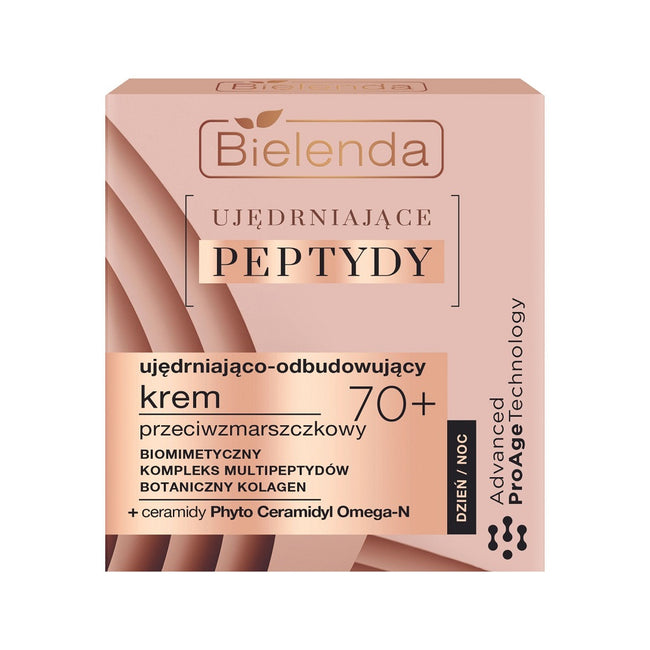 Bielenda Ujędrniające Peptydy 70+ ujędrniająco-odbudowujący krem przeciwzmarszczkowy na dzień i noc 50ml