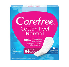 Carefree Cotton wkładki higieniczne świeży zapach 56szt