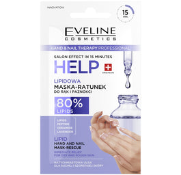 Eveline Cosmetics Hand & Nail Therapy Professional lipidowa maska-ratunek do rąk i paznokci 7ml