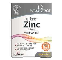 Vitabiotics Ultra Zinc 15mg suplement diety 60 tabletek