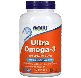 Now Foods Ultra Omega-3 suplement diety 180 kapsułek