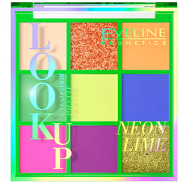 Eveline Cosmetics Look Up paleta 9 cieni do powiek Neon Lime 10.8g