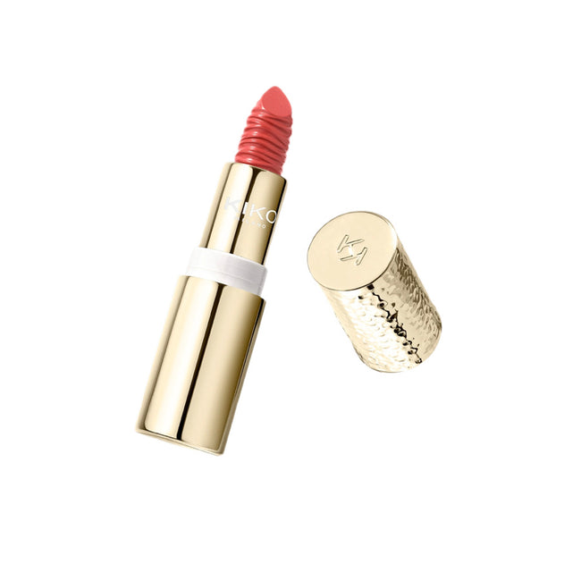 KIKO Milano Gold Reflections Gleam & Care Lipstick SPF30 kremowa odżywcza pomadka do ust 06 Exotic Watermelon 3.5g