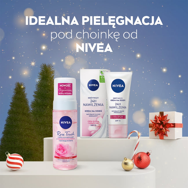 Nivea Pink Chic zestaw pianka oczyszczająca 150ml + odżywczy krem na dzień 50ml