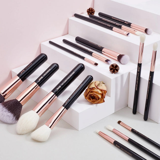 JESSUP Essential Makeup Brush zestaw pędzli do makijażu Black 15szt.