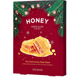 It's Skin The Fresh Honey Mask Sheet zestaw maseczek w płachcie z wyciągiem z miodu 5x20g