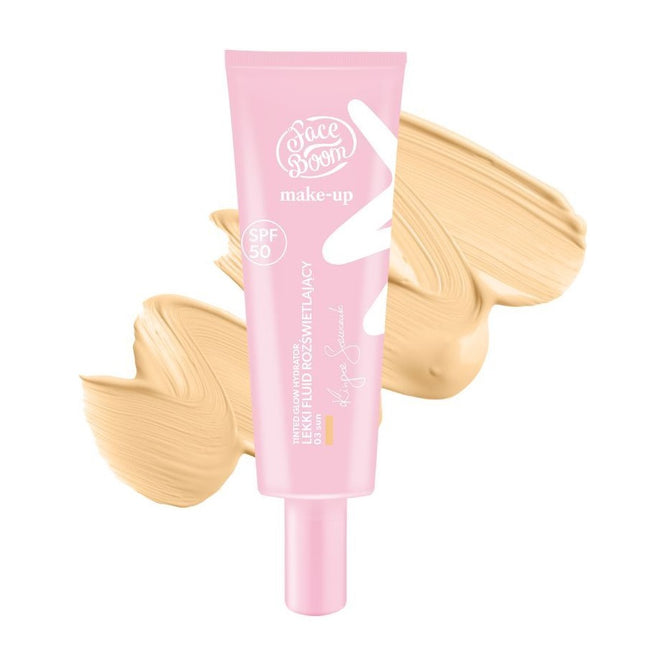 Face Boom Tinted Glow Hydrator lekki fluid rozświetlający 03 Sun 30g