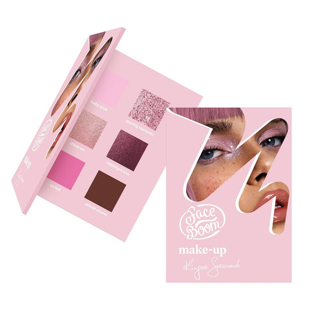 Face Boom Eyeshadow Palette paleta cieni do powiek Pink Power Girl 9g