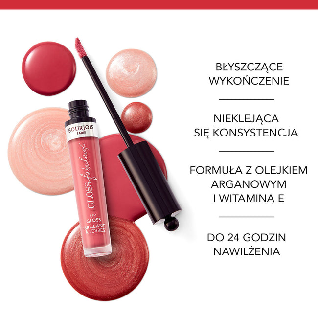 Bourjois Fabuleux Gloss nawilżający błyszczyk do ust 11 Brillante Ballerina 3.5ml