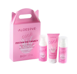 ALOESOVE Pink zestaw kosmetyków do twarzy