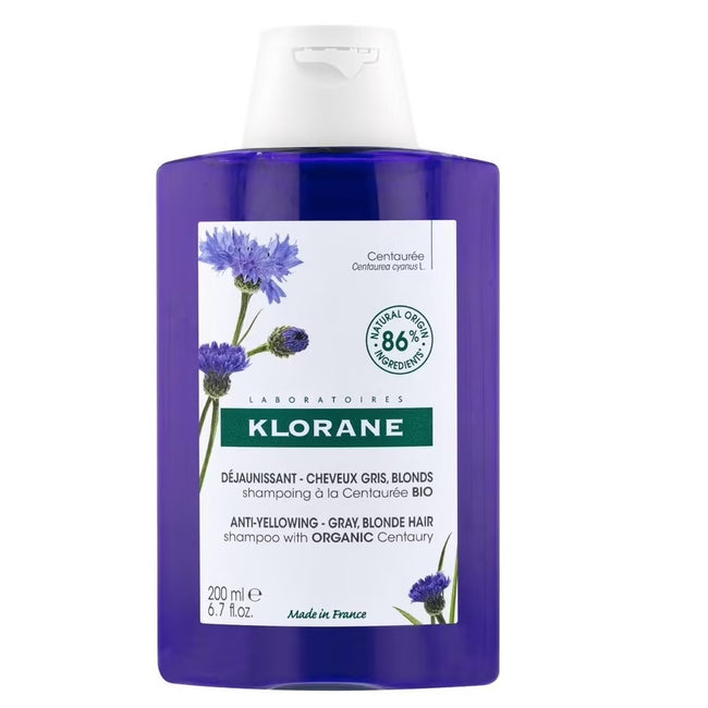 Klorane Anti-Yellowing Shampoo szampon niwelujący żółte odcienie 200ml