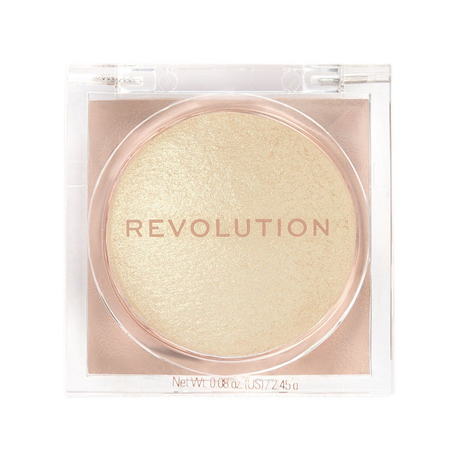 Makeup Revolution Beam Bright Highlighter rozświetlacz do twarzy Golden Gal 2.45g