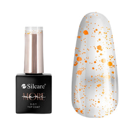 Silcare maniMORE DOT top coat do paznokci Orange 10g