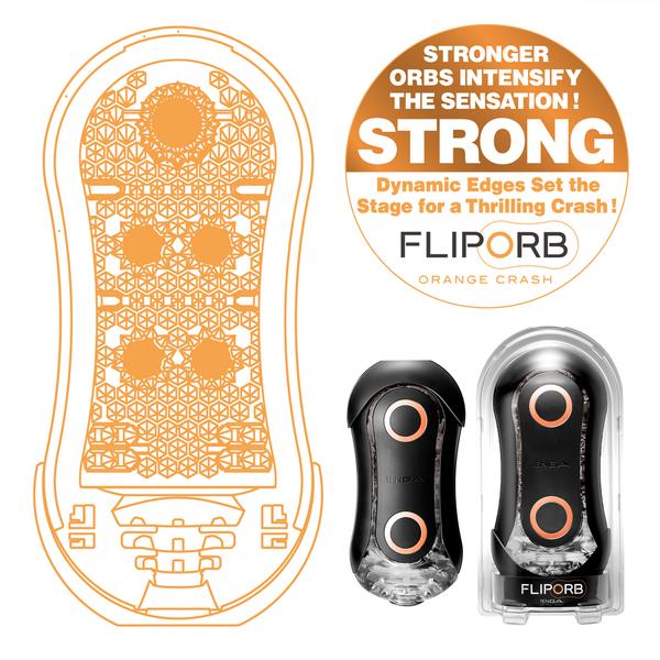 TENGA Flip ORB Strong Orange Crash masturbator wielokrotnego użytku