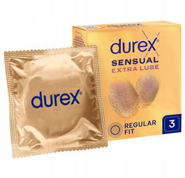 Durex Sensual Extra Lube prezerwatywy z dodatkowym lubrykantem 3szt