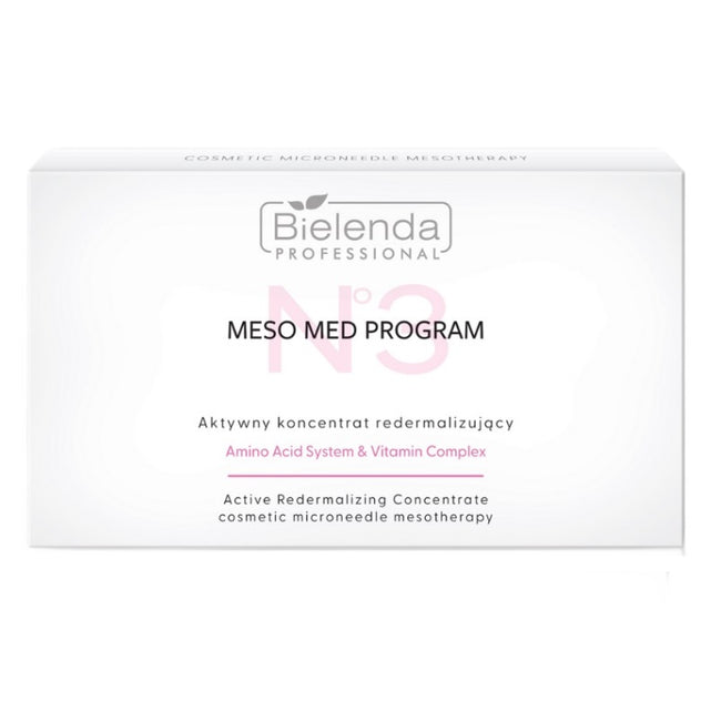 Bielenda Professional Meso Med Program aktywny koncentrat redermalizujący z aminokwasami i kompleksem witaminowym 10x3ml