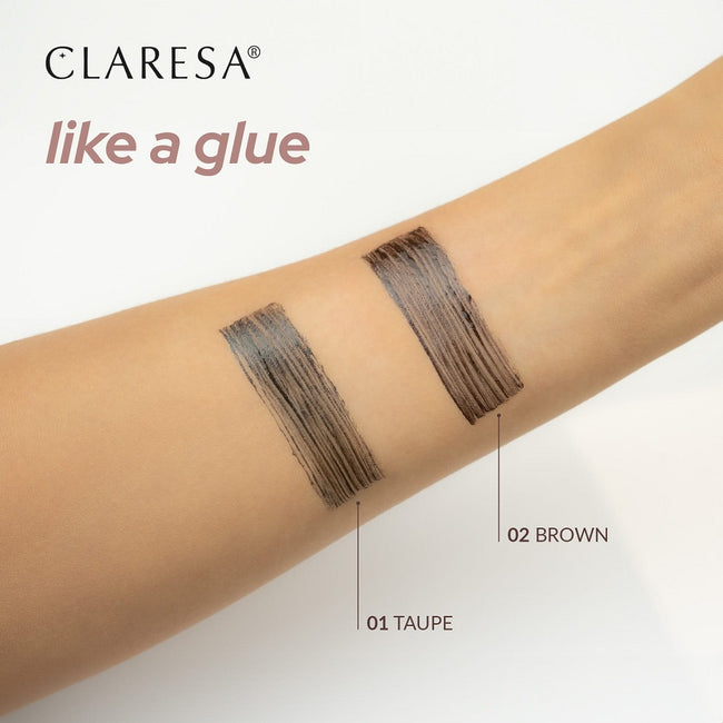 Claresa Like A Glue żel do brwi 02 Brown 8g