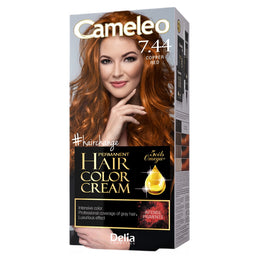 Cameleo Omega Permanent Hair Color Cream trwale koloryzująca farba do włosów 7.44 Copper Red