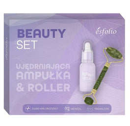 Esfolio Beauty Set zestaw ujędrniająca ampułka 30ml + roller z jadeitu